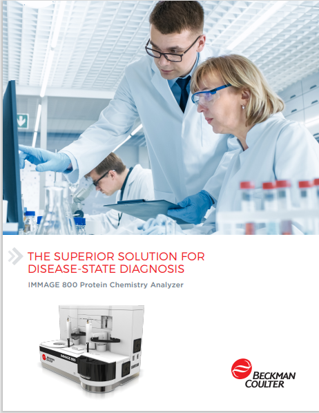 Brochure de l'analyseur de chimie des protéines Beckman Coulter IMMAGE 800