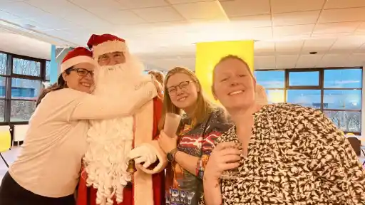 Analis team celebrating Christmas