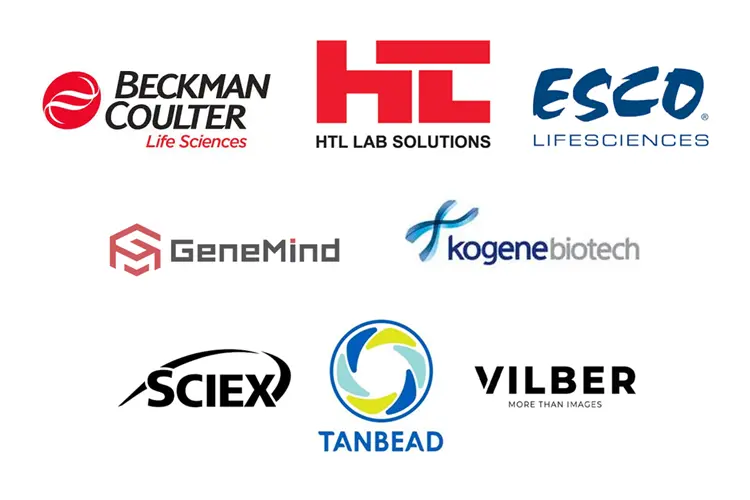 Analis DNA-RNA-Nucleic Acid partner supplier brands : Beckman, Corning HTL, Esco, GeneMind, Kogene, Sciex, TANBead,Vilber