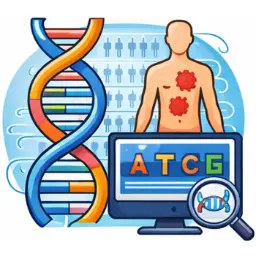 NGS Whole Genome Sequencing illustration NGS Whole Genome Sequencing illustration