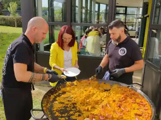 Atelier cuisine d’équipe en extérieur