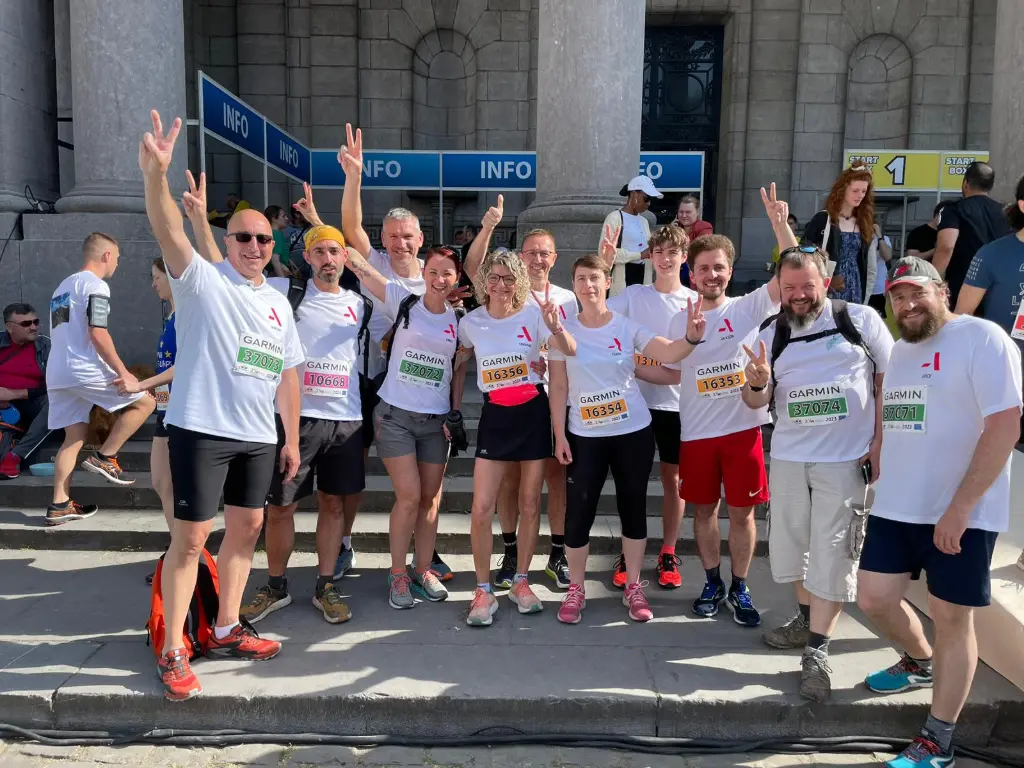 Participation de l’équipe à une course