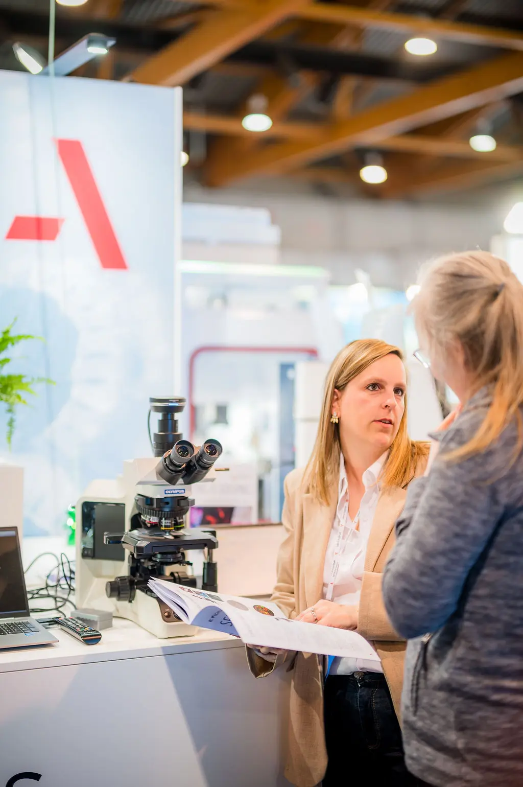 Evident Microscope on Analis Booth during Laborama 2026