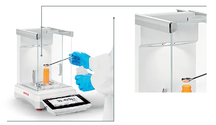 Built-in ionizer in NEW OHAUS EXPLORER 