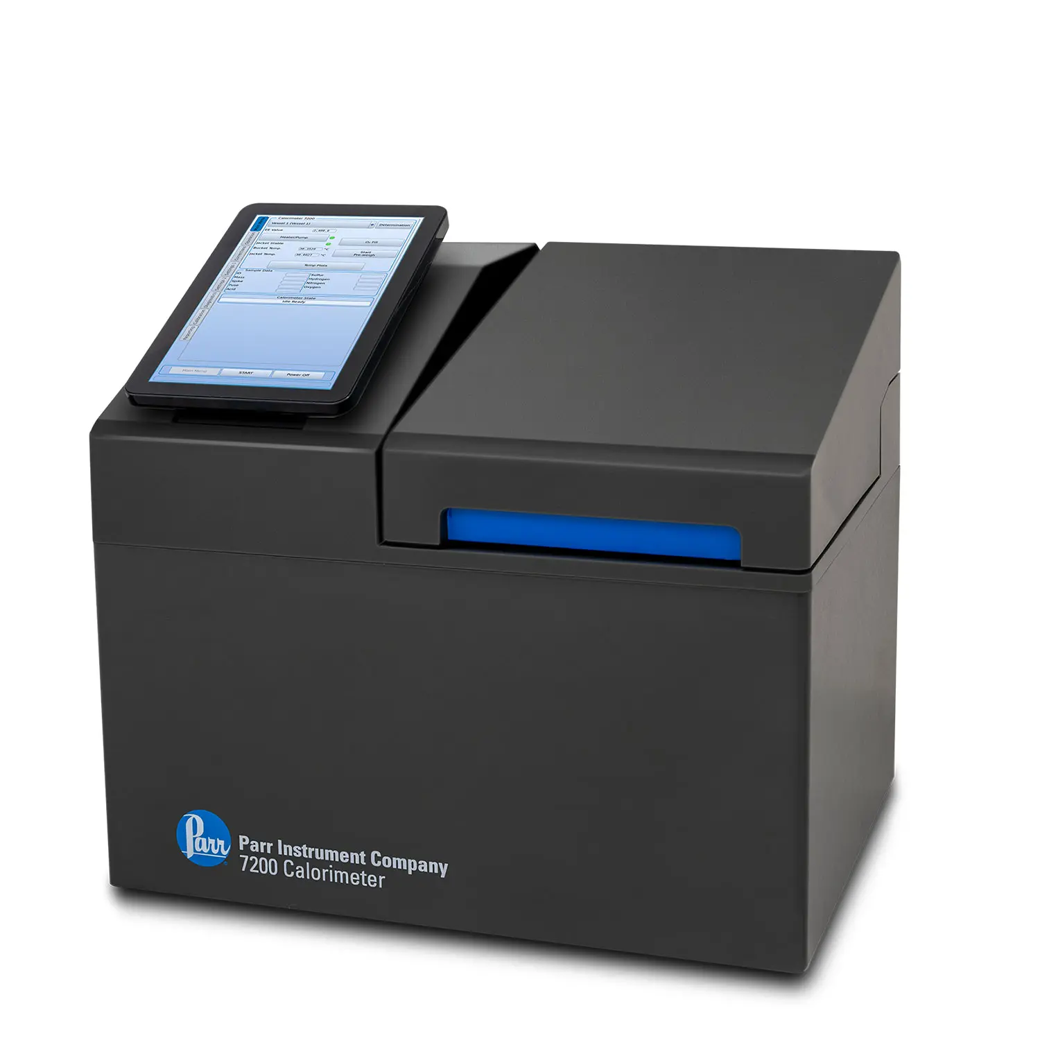 Parr 7200 calorimeter closed Parr 7200 calorimeter closed