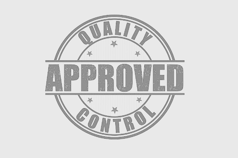 Quality control approved stamp