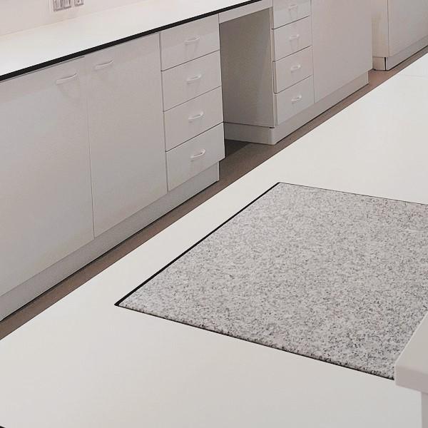 Antivibration table and weighing stones