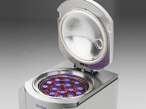 Moist-heat disinfection illustration of Systec V-Serie Autoclave Moist-heat disinfection Systec V-Serie Autoclave Steam sterilization