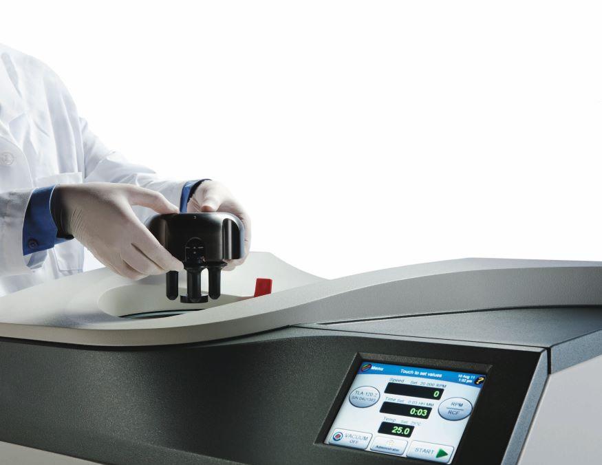 Beckman Coulter table top ultracentrifuge rotor loading swing-out analis expert local belgium centrifugation