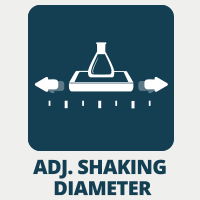 djusting Shaking Diameter​ in Shaking Incubators for High volumes or low volumes