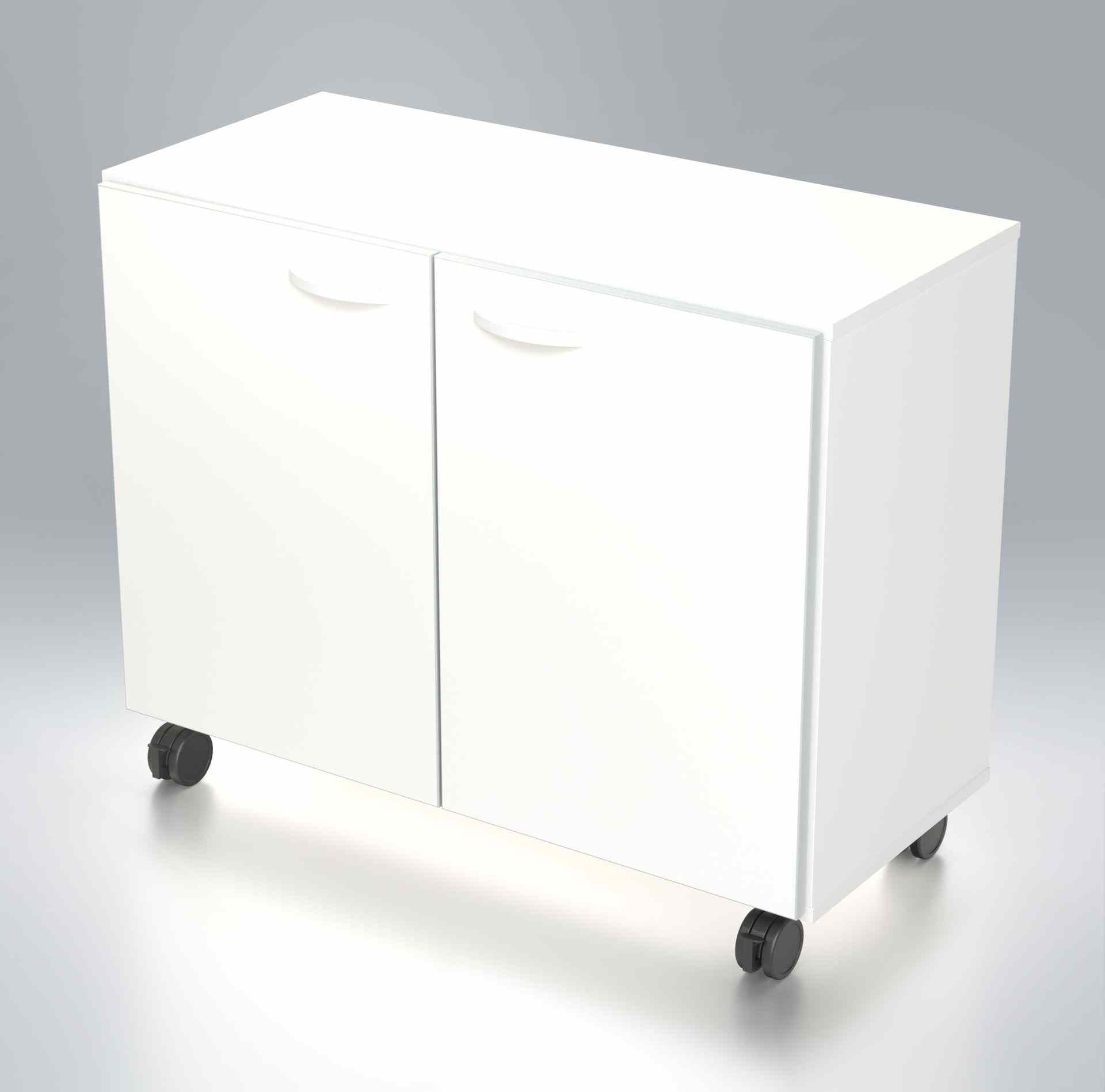 Speedlab furniture:WHEELED CABINET, 2 DOORS - 1 SHELF