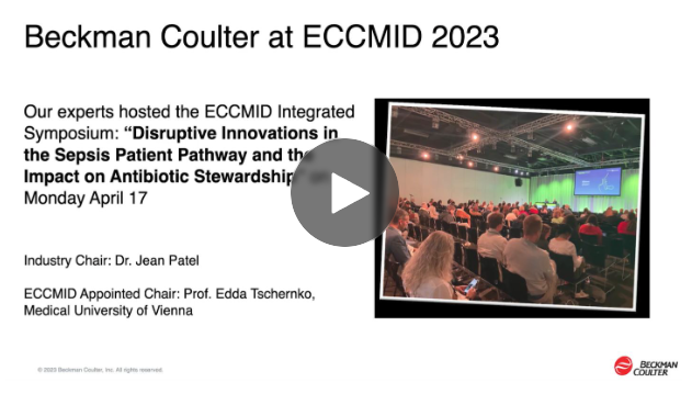 Vidéo Beckman Coulter à l'ECCMID 2023