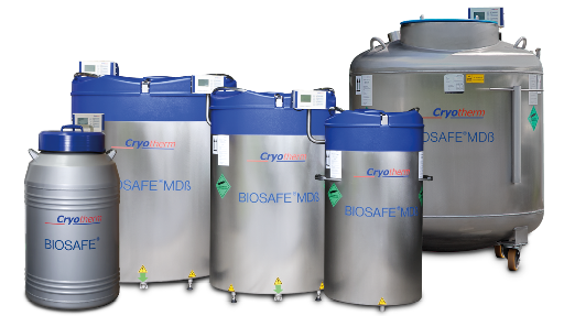 Cryogene opslag -196°C Cryoterm Biosafe cryoconservering