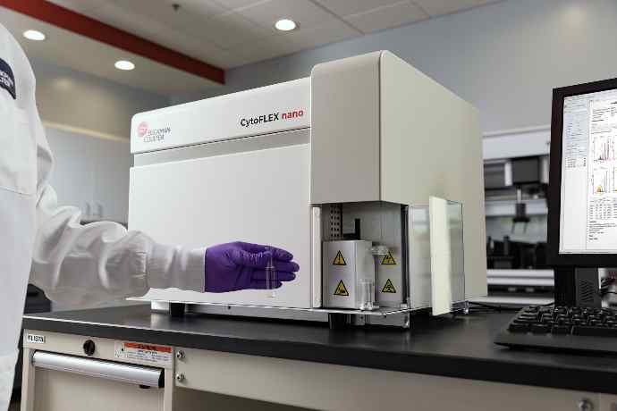 Beckman Coulter CytoFELX nano flowcytometer EVs detection