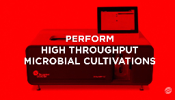 SYNBIO Bioprocess optimization Microbioreactor - Beckman BioLecctor