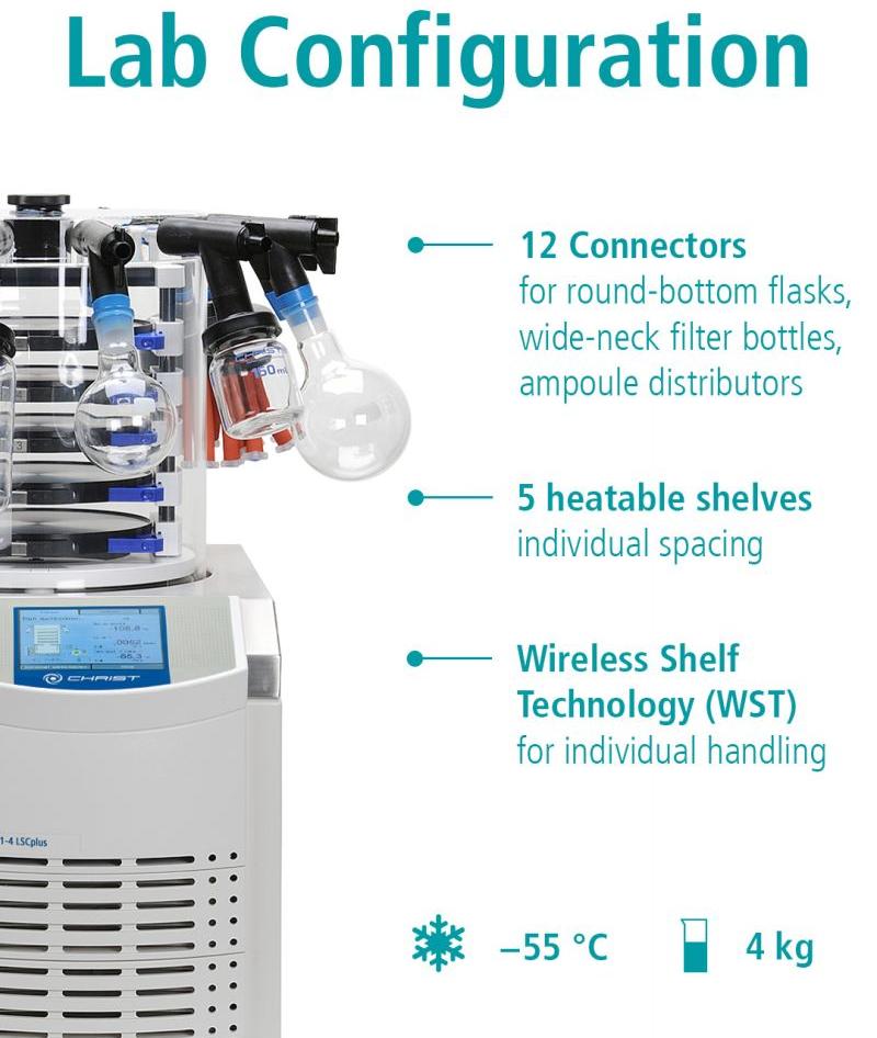laboratory freeze dryers - example of configuration laboratory freeze dryers - example of configuration