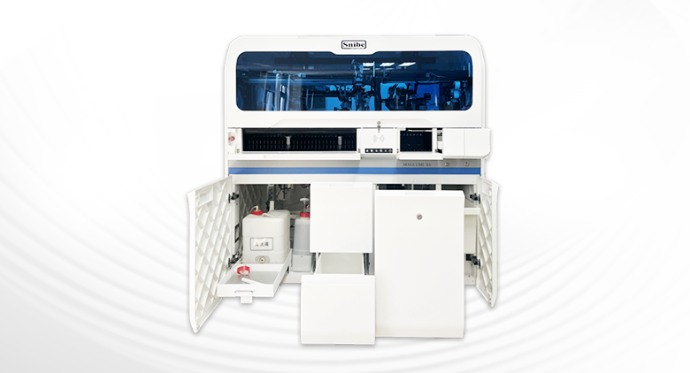 Snibe Maglumi X6 All loading/unloading operations and status checking can be done from just one side, saving space