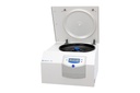Sigma 4-5KL centrifuge with open lid and fixed angle rotor