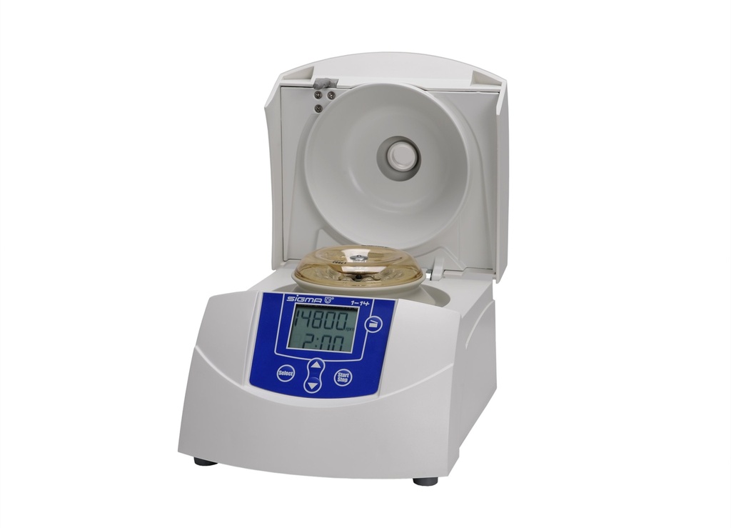 Sigma 1-14 microcentrifuge open