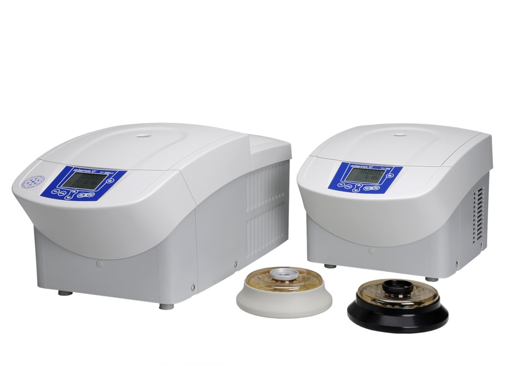 Sigma 1-16 and Sigma 1-16K microcentrifuges with plastic and metal rotors