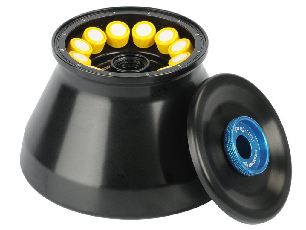 Angle rotor for conical tubes in high speed Sigma 3-30KS centrifuge