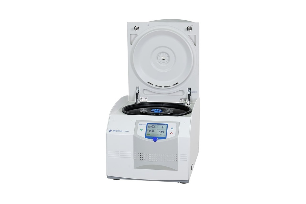 Sigma 4-16S benchtop centrifuge open