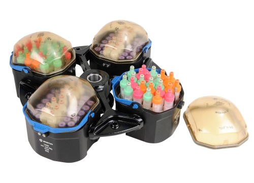 Sigma swing-out rotor 11660 with bucket 13460 safety caps and blood collection tubes