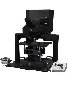 Illustration of FV4000's modular design with gantry microscope frame configurations for versatile applications.