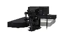 Illustration of FV5000's MPE design - Multiphoton Upright system - large focus stroke From tissue slices to live mice and other small animals.webp