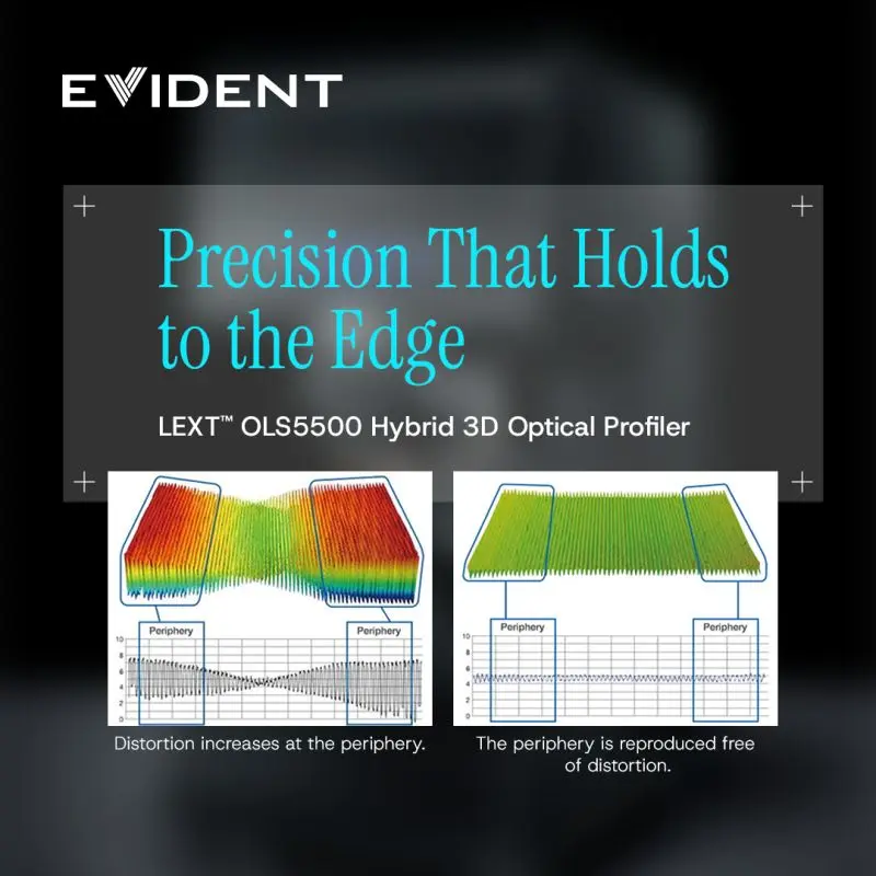 Evident LEXT™ OLS5500  maintaining shape fidelity across the entire field of view.webp