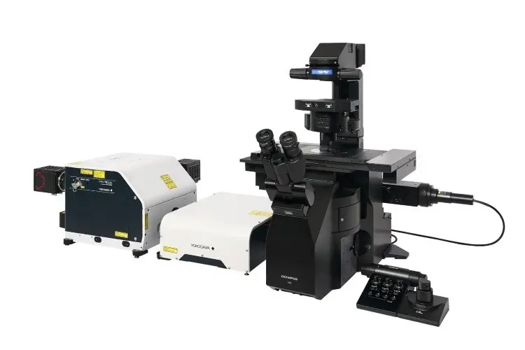 IXplore IX85 Spin-SpinSR Spinning Disk Confocale superresolutiemicroscoop