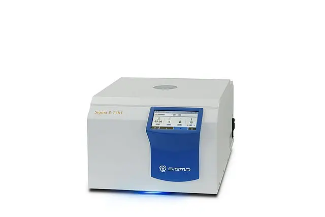 Sigma 3-17KT, refrigerated benchtop centrifuge, 220-240 V, 50 Hz
