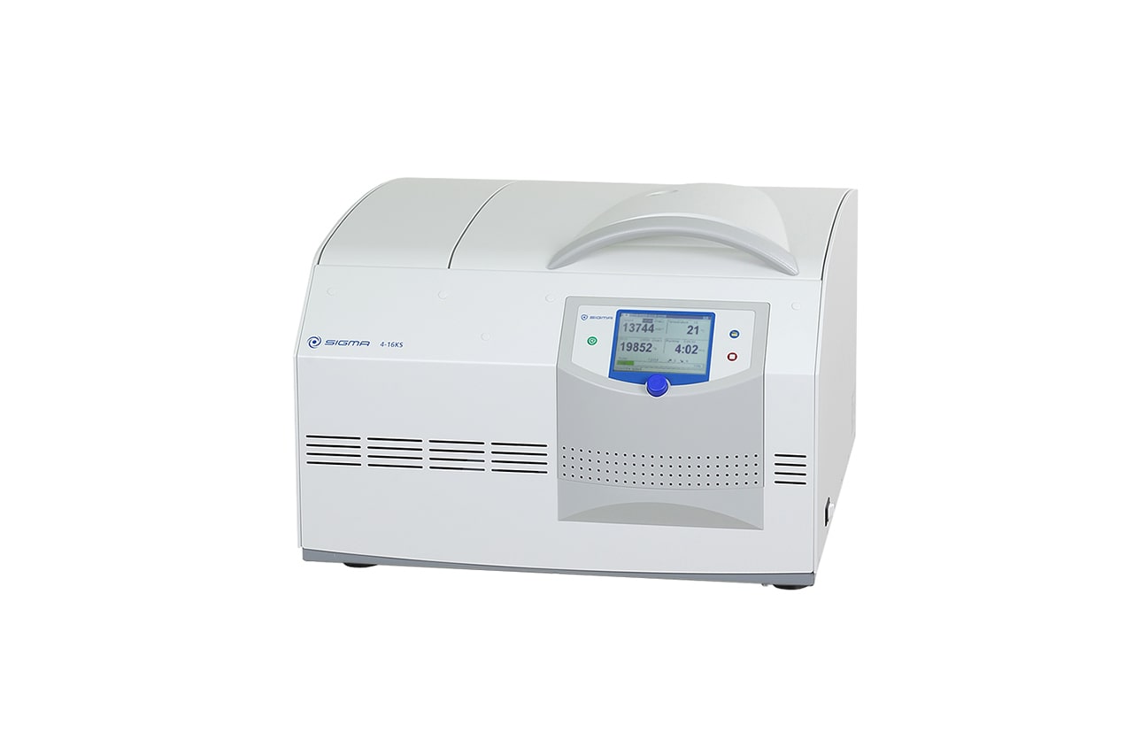 Sigma 4-16KS, refrigerated centrifuge 220-240V, 50Hz