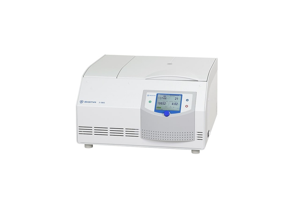 Sigma 3-18KS, centrifugeuse de paillasse réfrigérée 220-240 V, 50/60 Hz