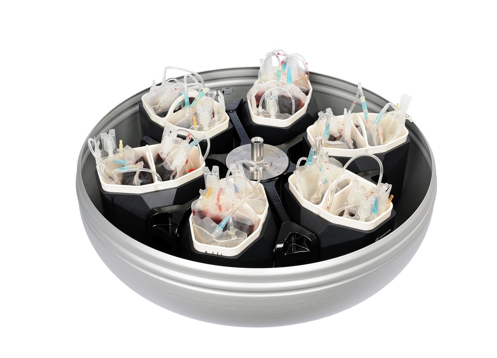 Swing-out rotor with windshield, for 6 buckets in Sigma 8K series