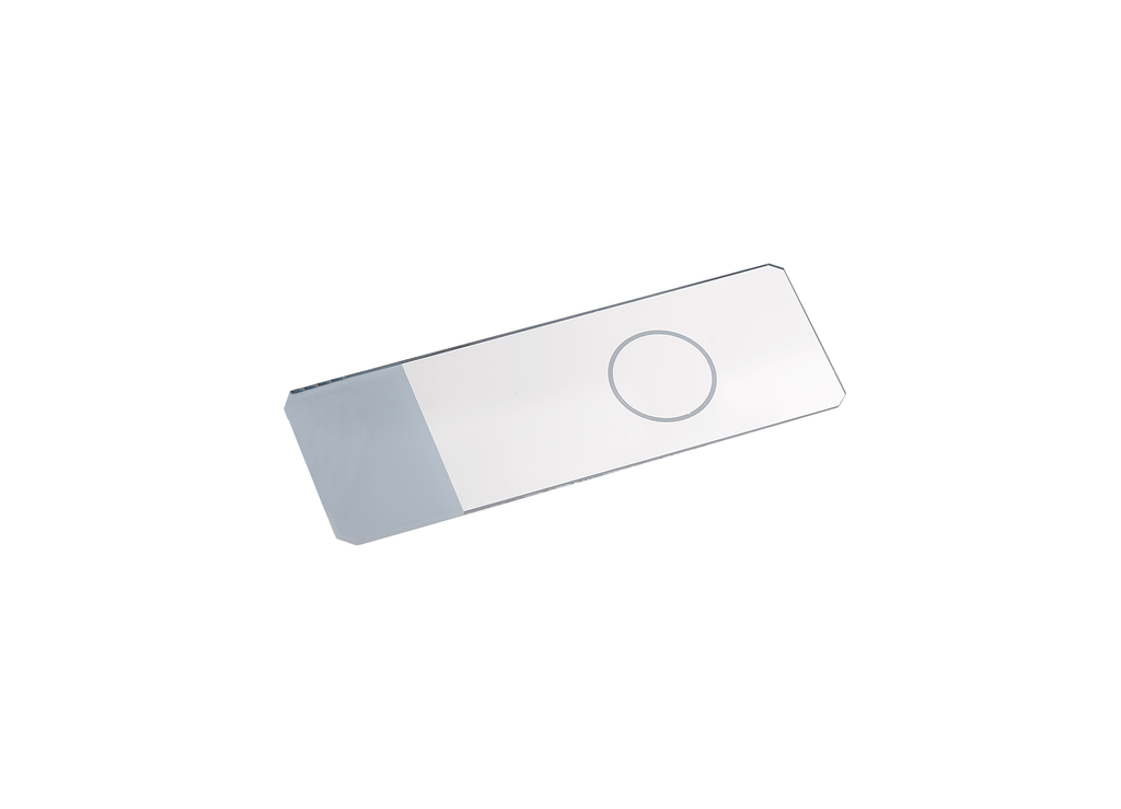 Slide, 1 circle, coated C311-050