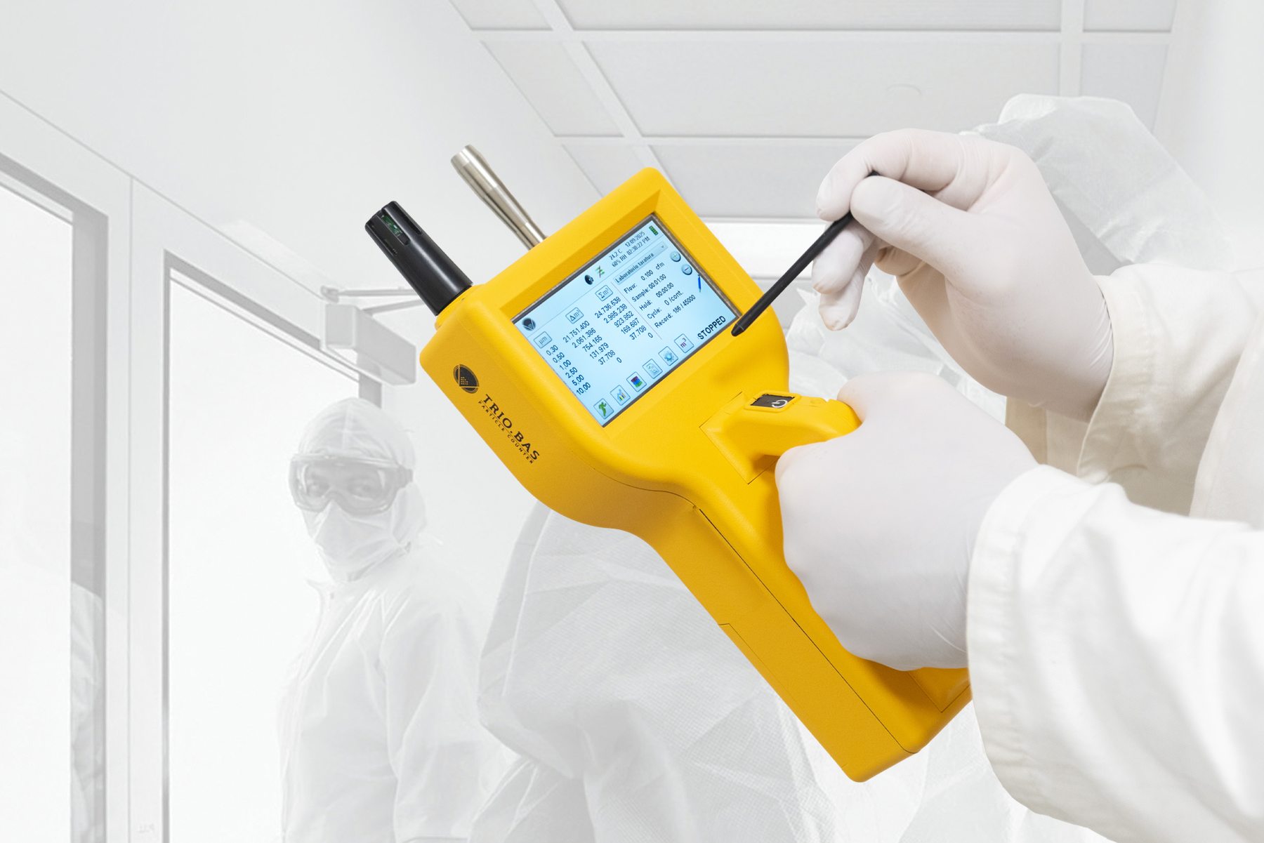 Draagbare luchtdeeltjestellers voor cleanroommonitoring