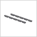 Quartz sample boats for DMA-80, set of 10 pcs - 1,5ml