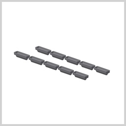 Quartz sample boats for DMA-80, set of 10 pcs - 1,5ml