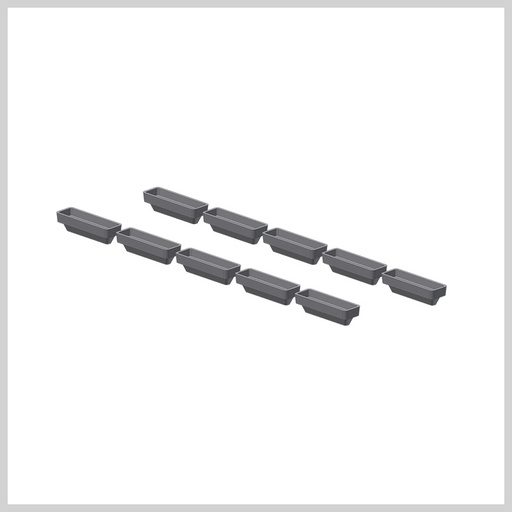 Quartz sample boats for DMA-80, set of 10 pcs - 1,5ml